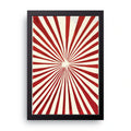 Sunburst Stripes framed wall art print — HIBR