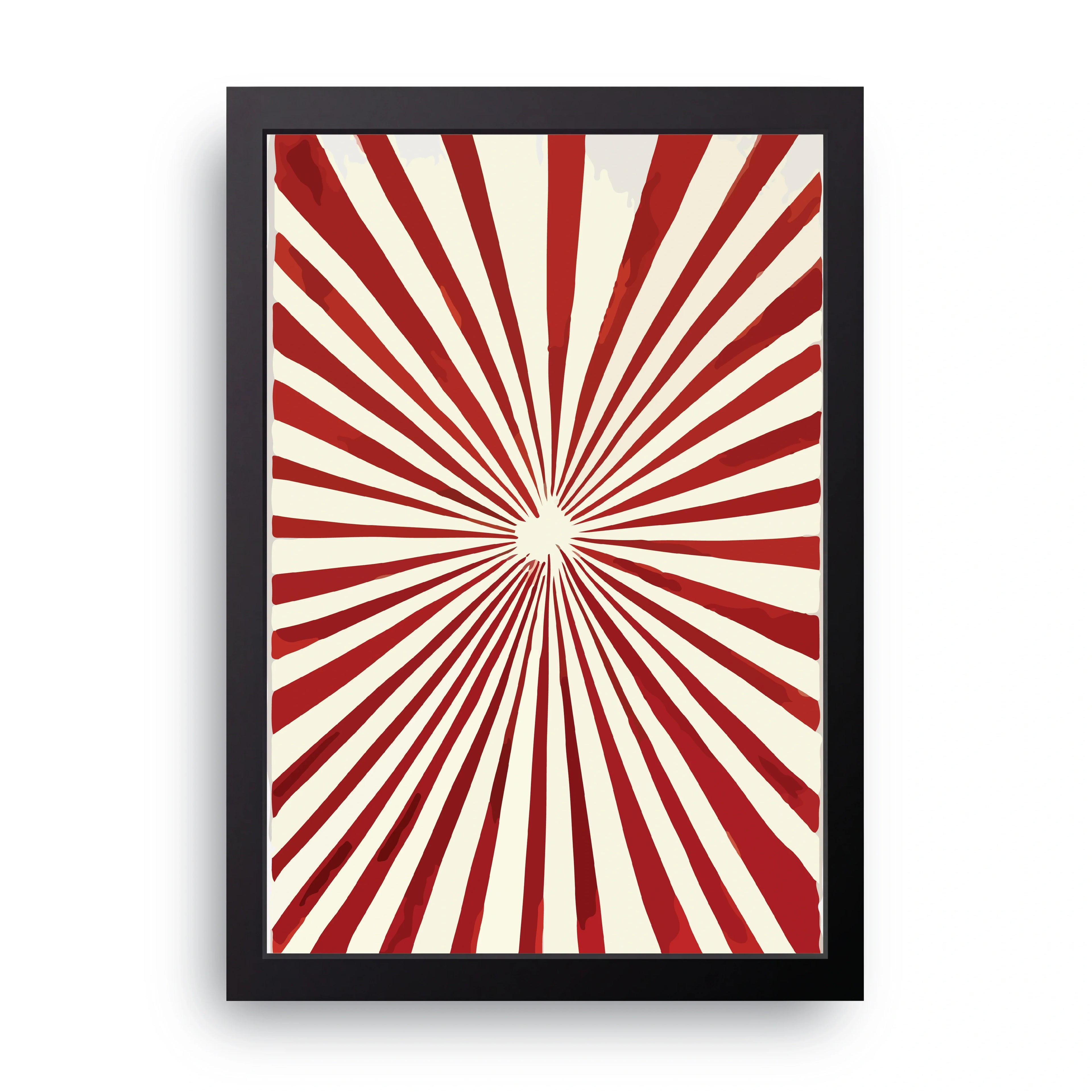 Sunburst Stripes framed wall art print — HIBR