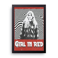 Girl In Red framed wall art print — HIBR