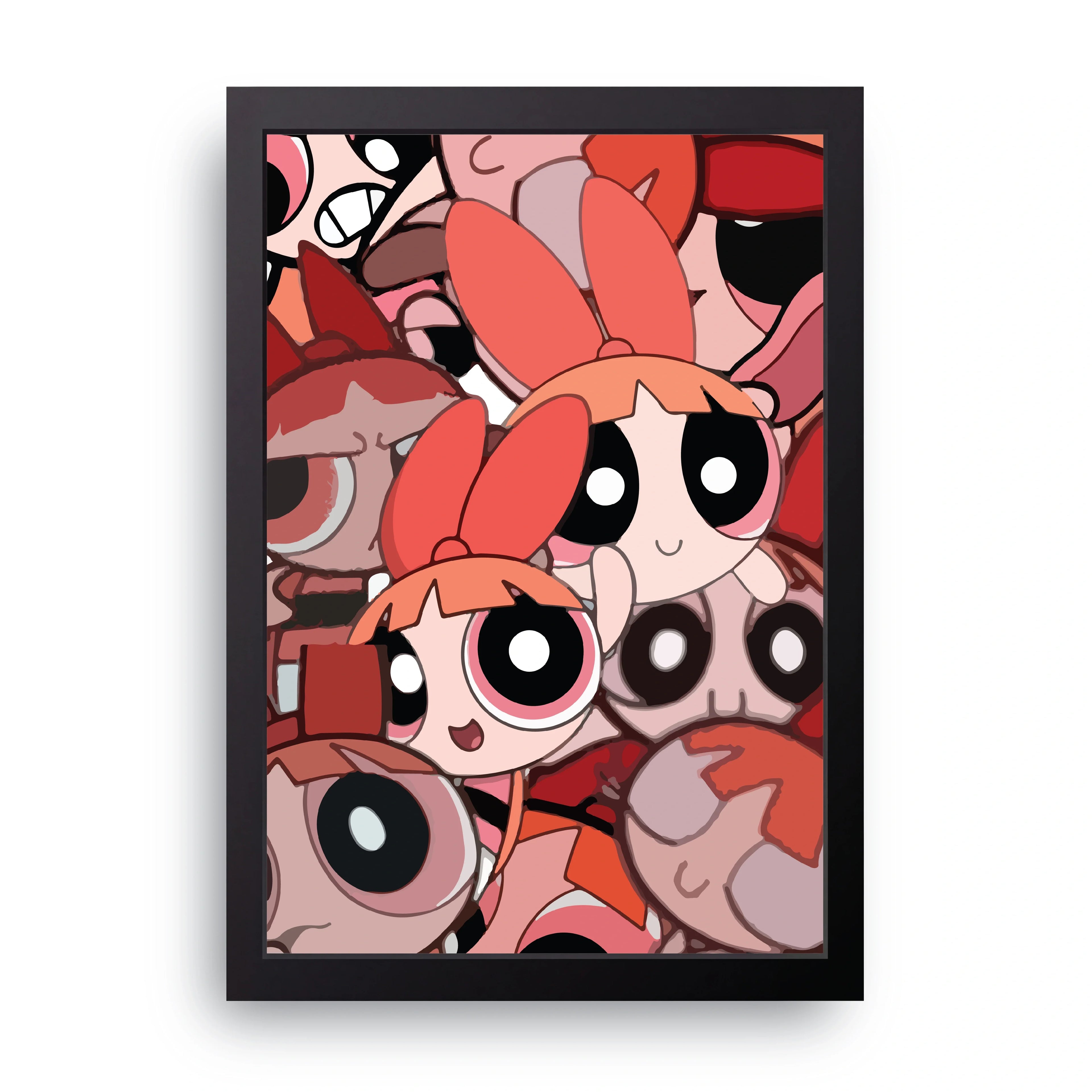 Powerpuff Girls 3 framed wall art print — HIBR