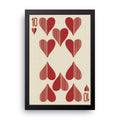 Ten Of Hearts framed wall art print — HIBR