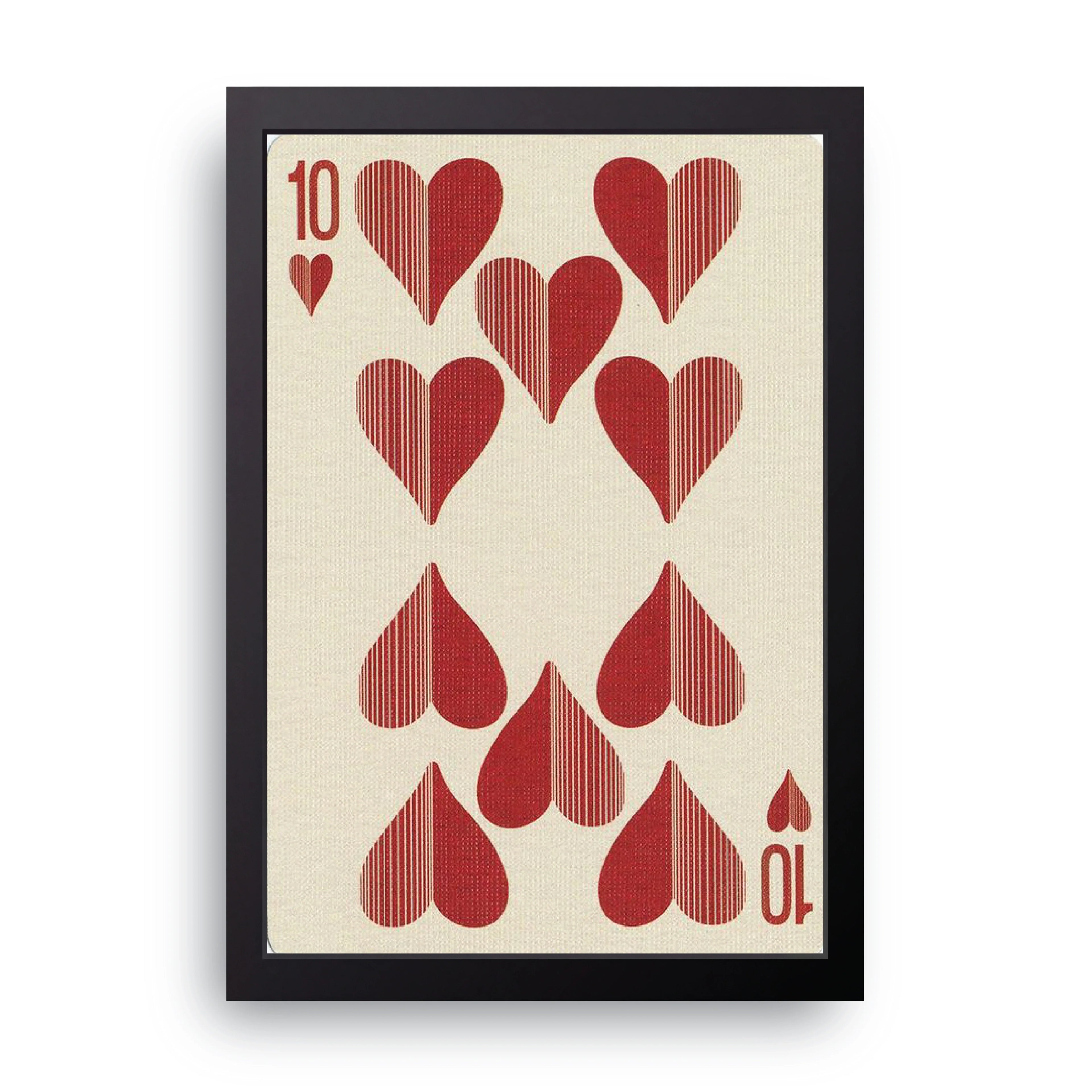 Ten Of Hearts framed wall art print — HIBR