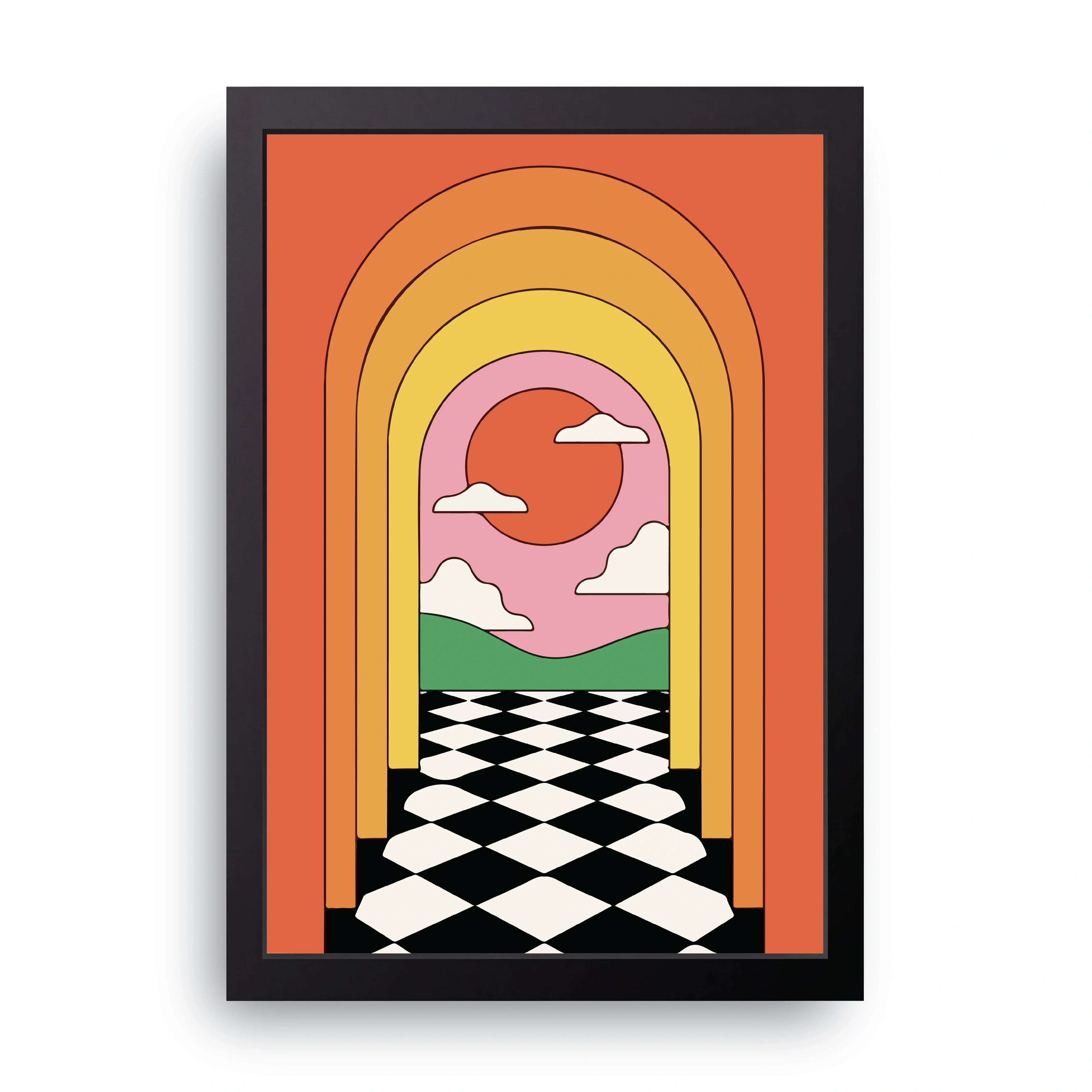 Rainbow Arch framed wall art print — HIBR