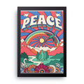 Peace Rainbow framed wall art print — HIBR