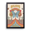 Believe In Yourself framed wall art print — HIBR