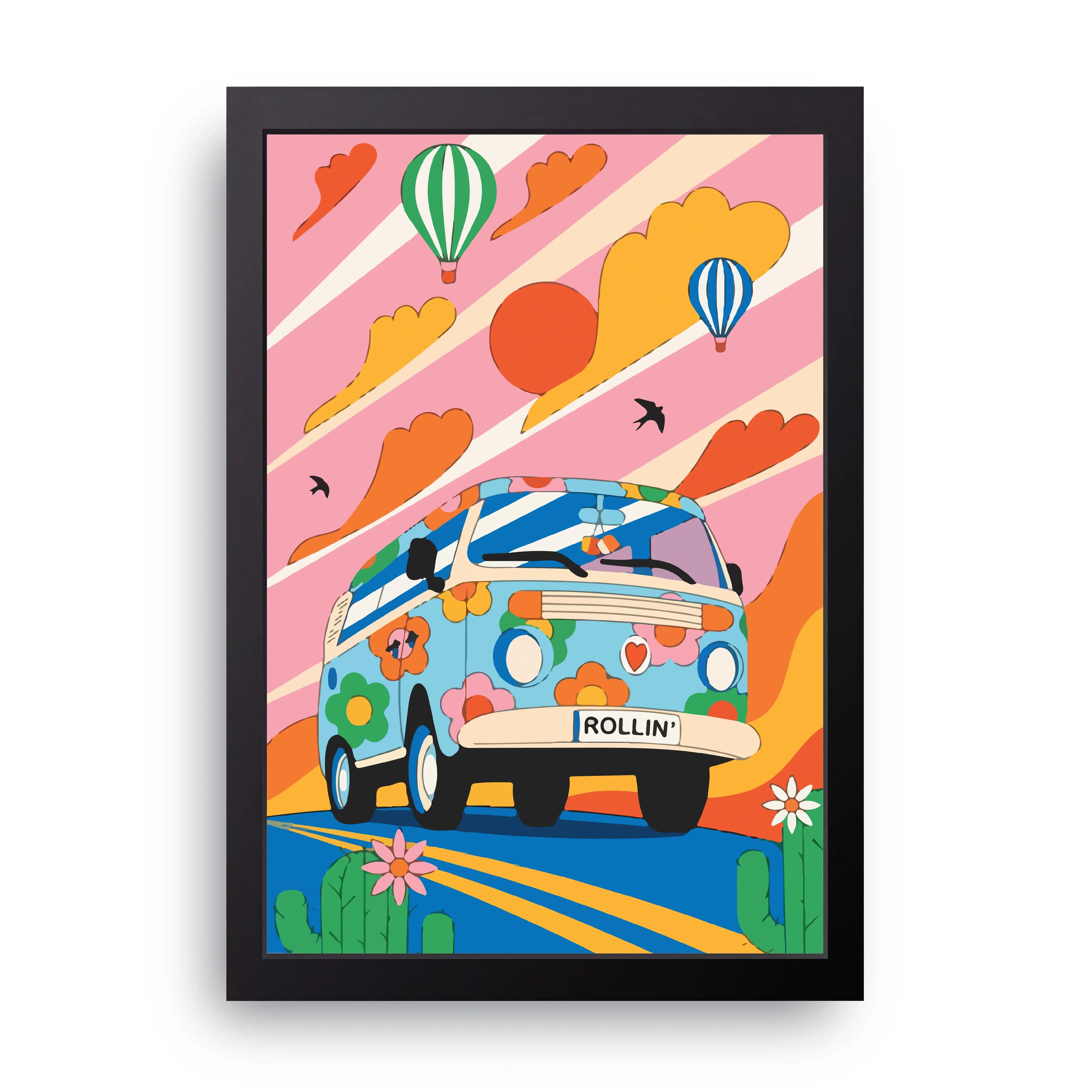 Rollin Van framed wall art print — HIBR