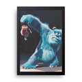 Sulley and Boo framed wall art print — HIBR