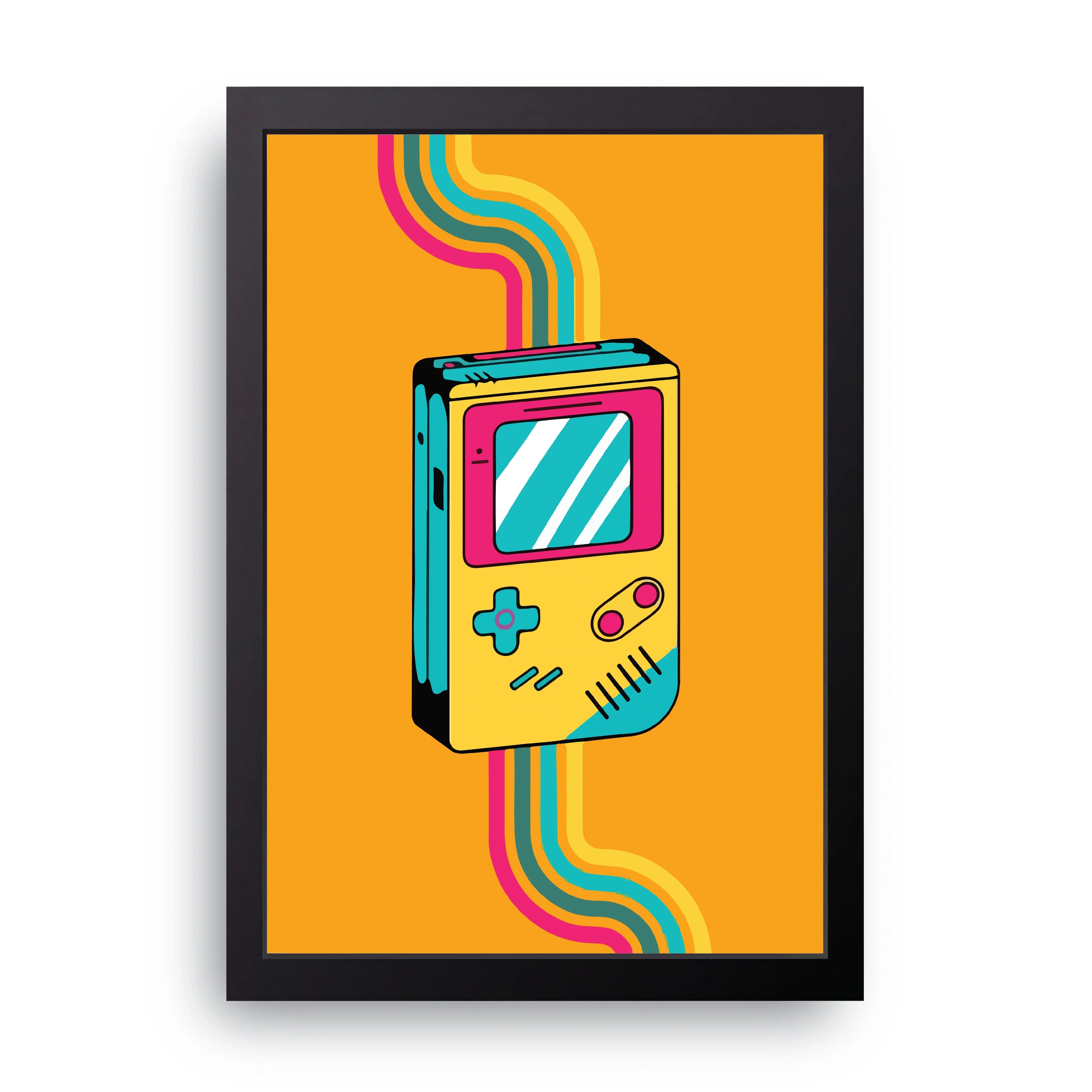 Retro Game Console framed wall art print — HIBR