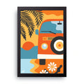 Sunset Van framed wall art print — HIBR