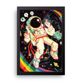 Cosmic Astronaut framed wall art print — HIBR
