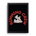 Running Crew framed wall art print — HIBR