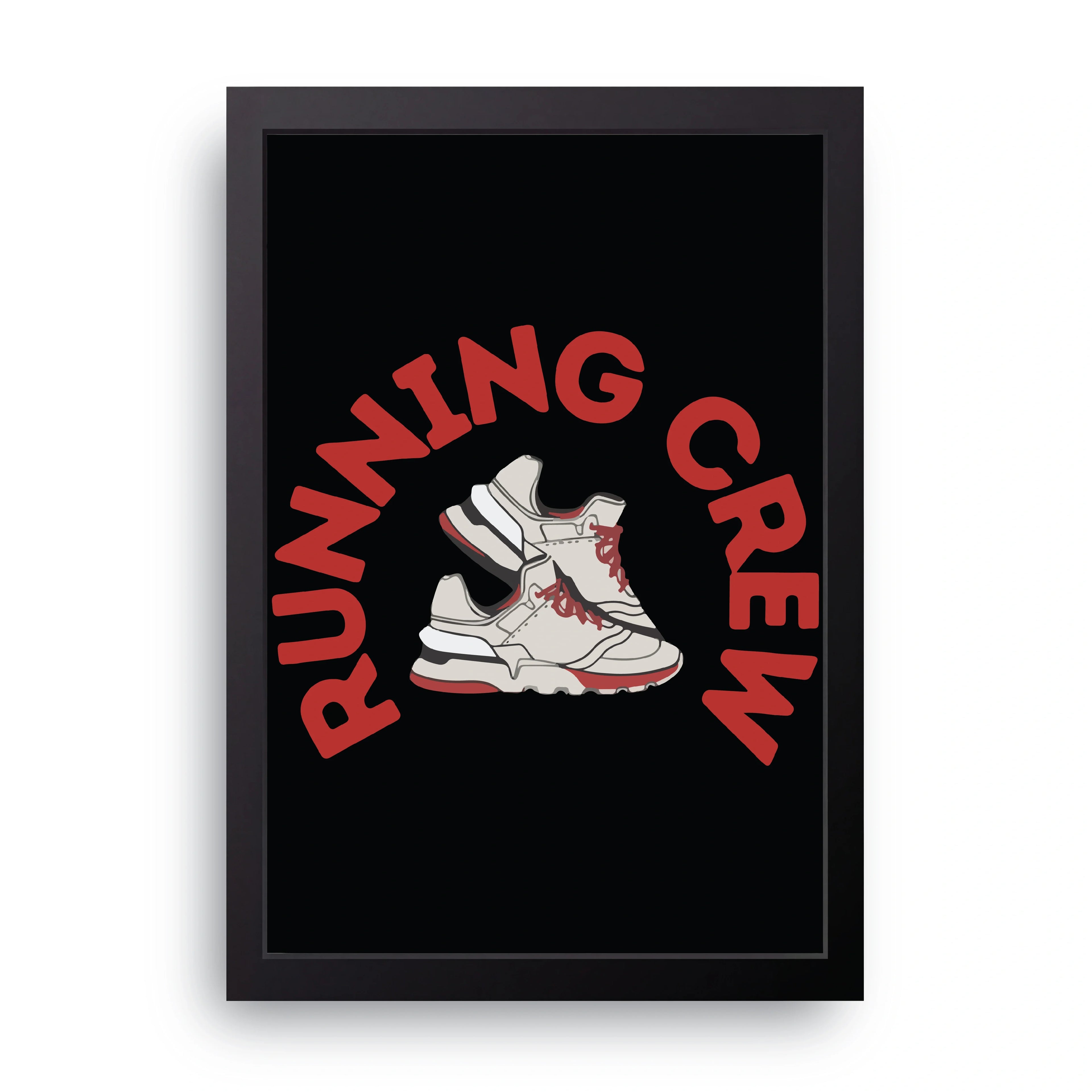 Running Crew framed wall art print — HIBR
