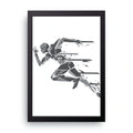 Fractured Runner framed wall art print — HIBR