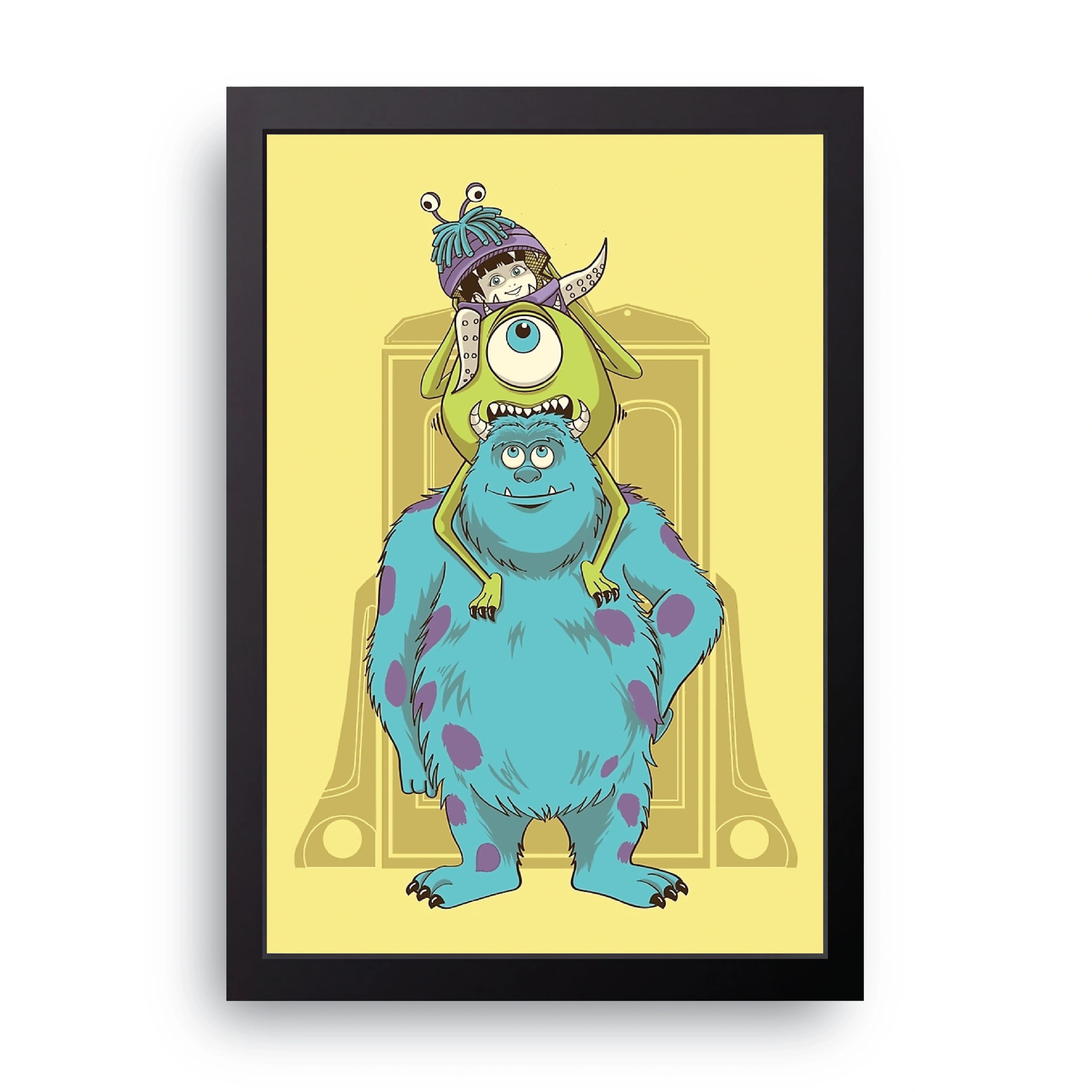 Mike and Sulley framed wall art print — HIBR