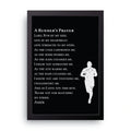 Runner's Prayer framed wall art print — HIBR
