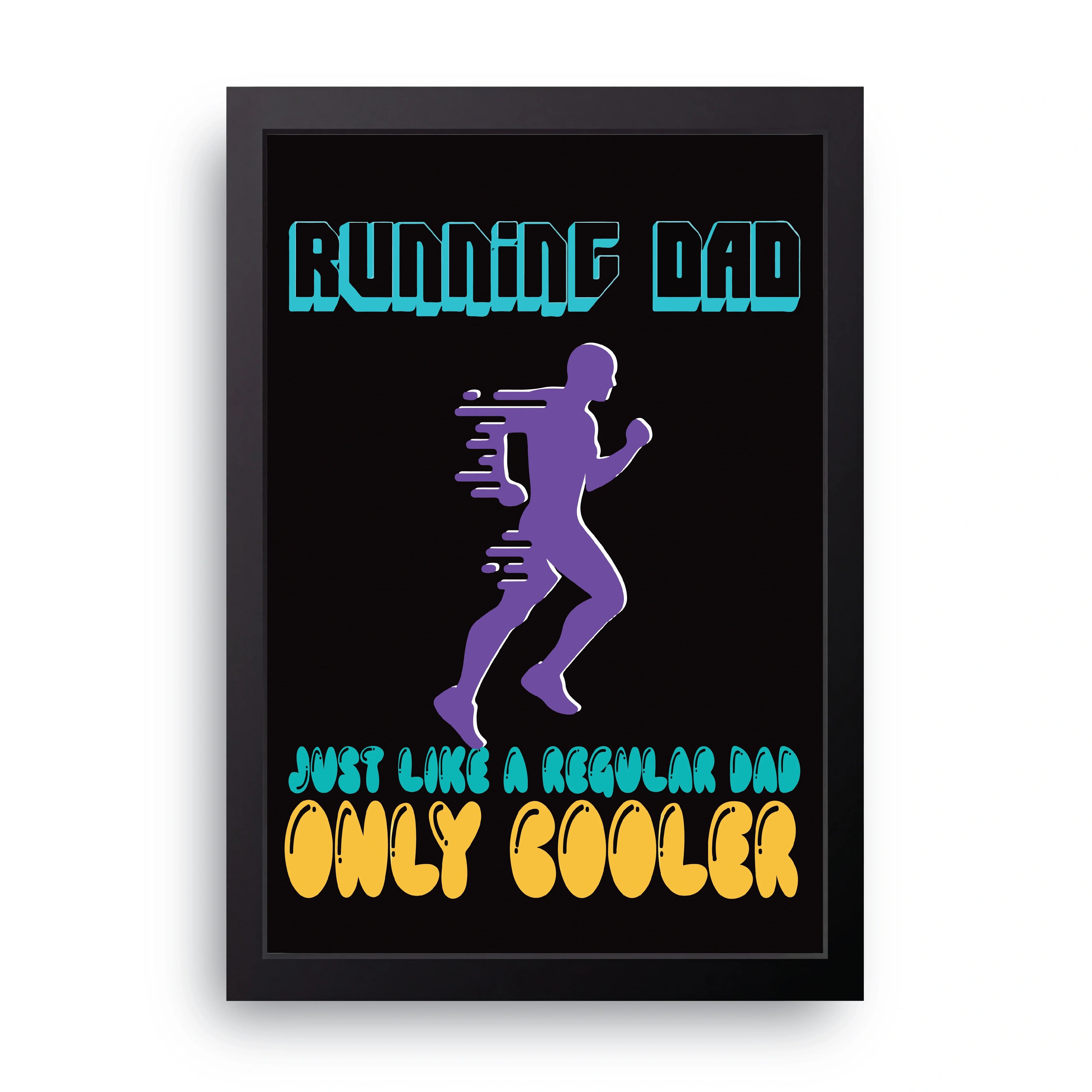 Running Dad framed wall art print — HIBR