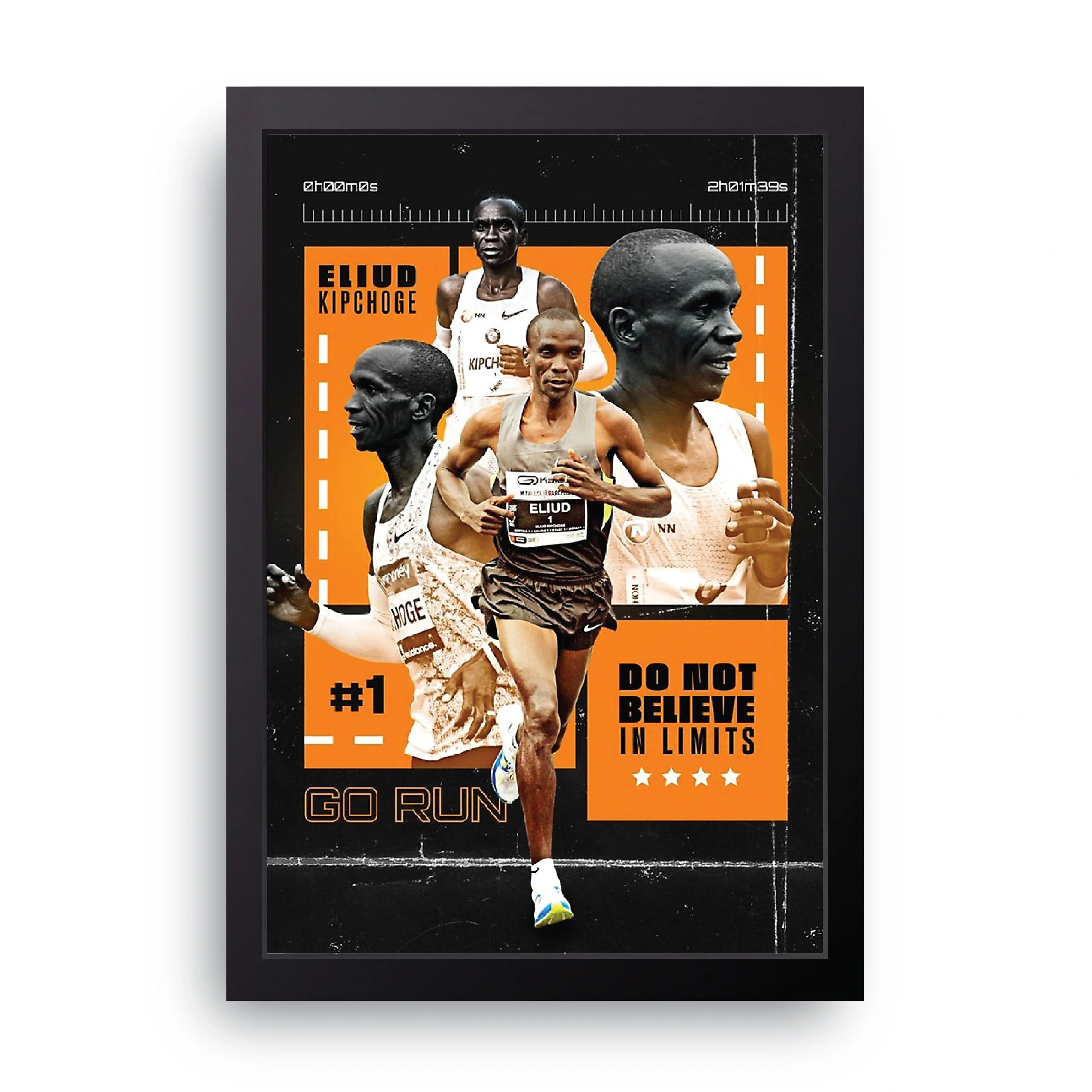 Eliud Kipchoge framed wall art print — HIBR