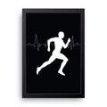 Runner Heartbeat framed wall art print — HIBR