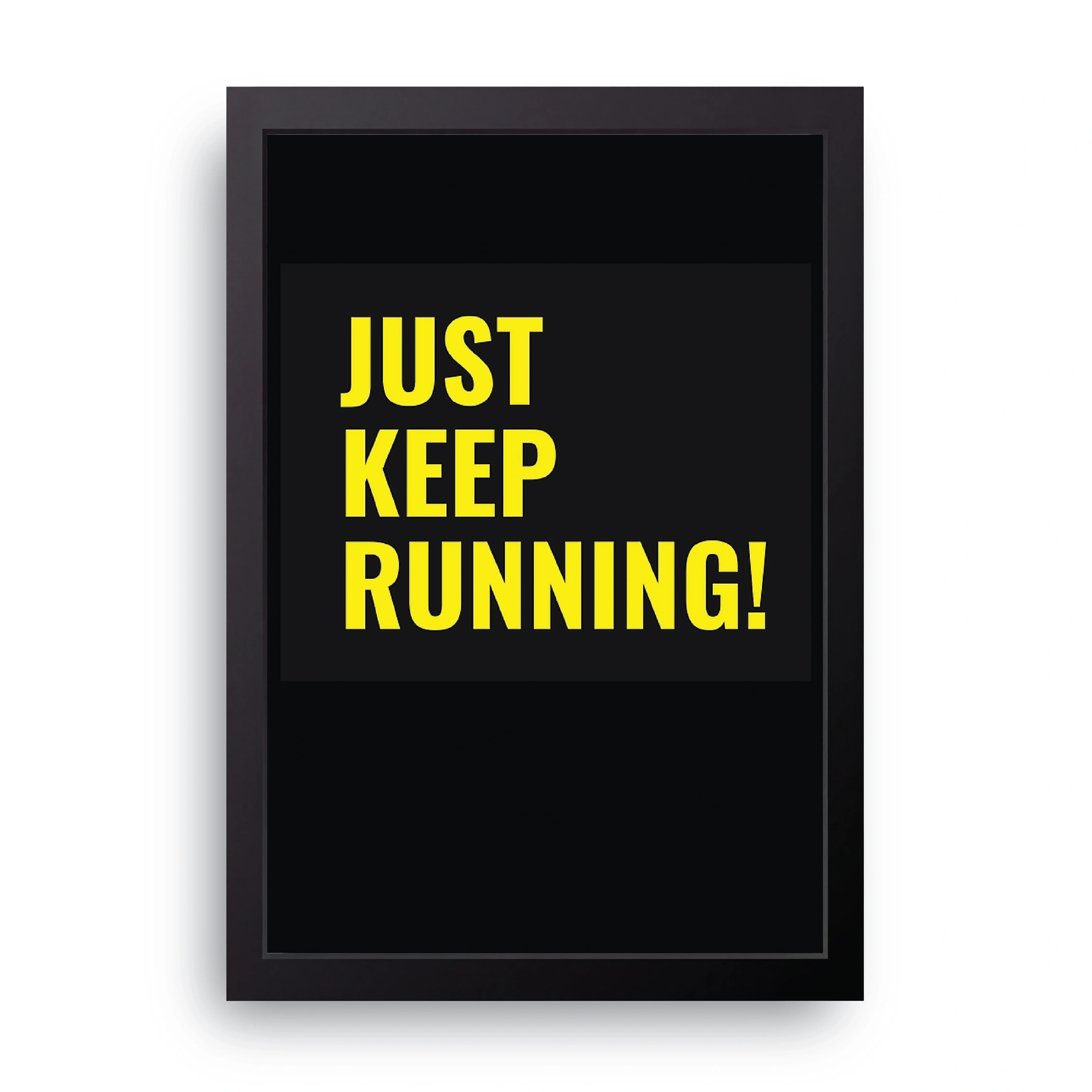 Keep Running framed wall art print — HIBR