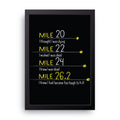 Mile 26.2 framed wall art print — HIBR