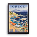 Greece framed wall art print — HIBR