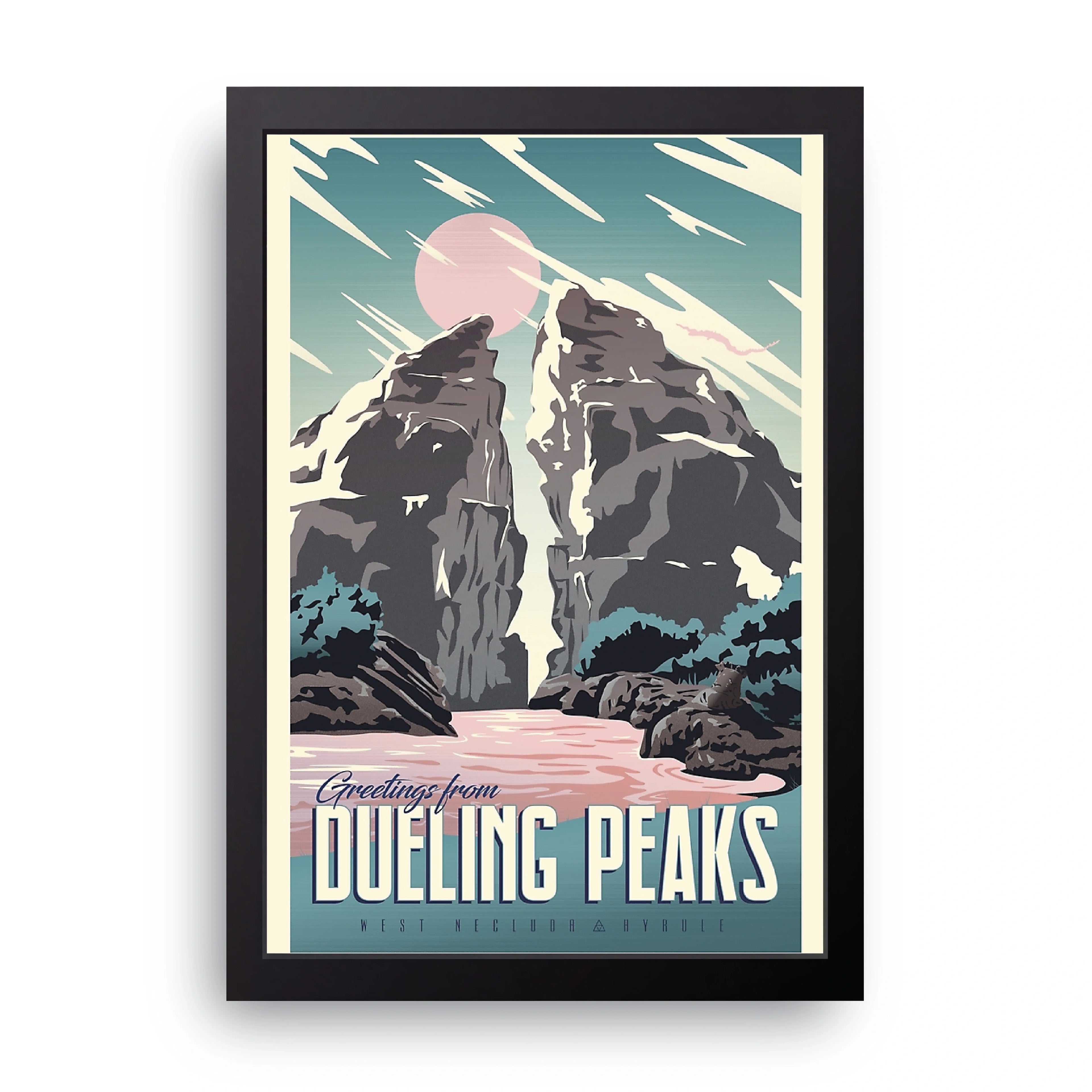 Dueling Peaks framed wall art print — HIBR