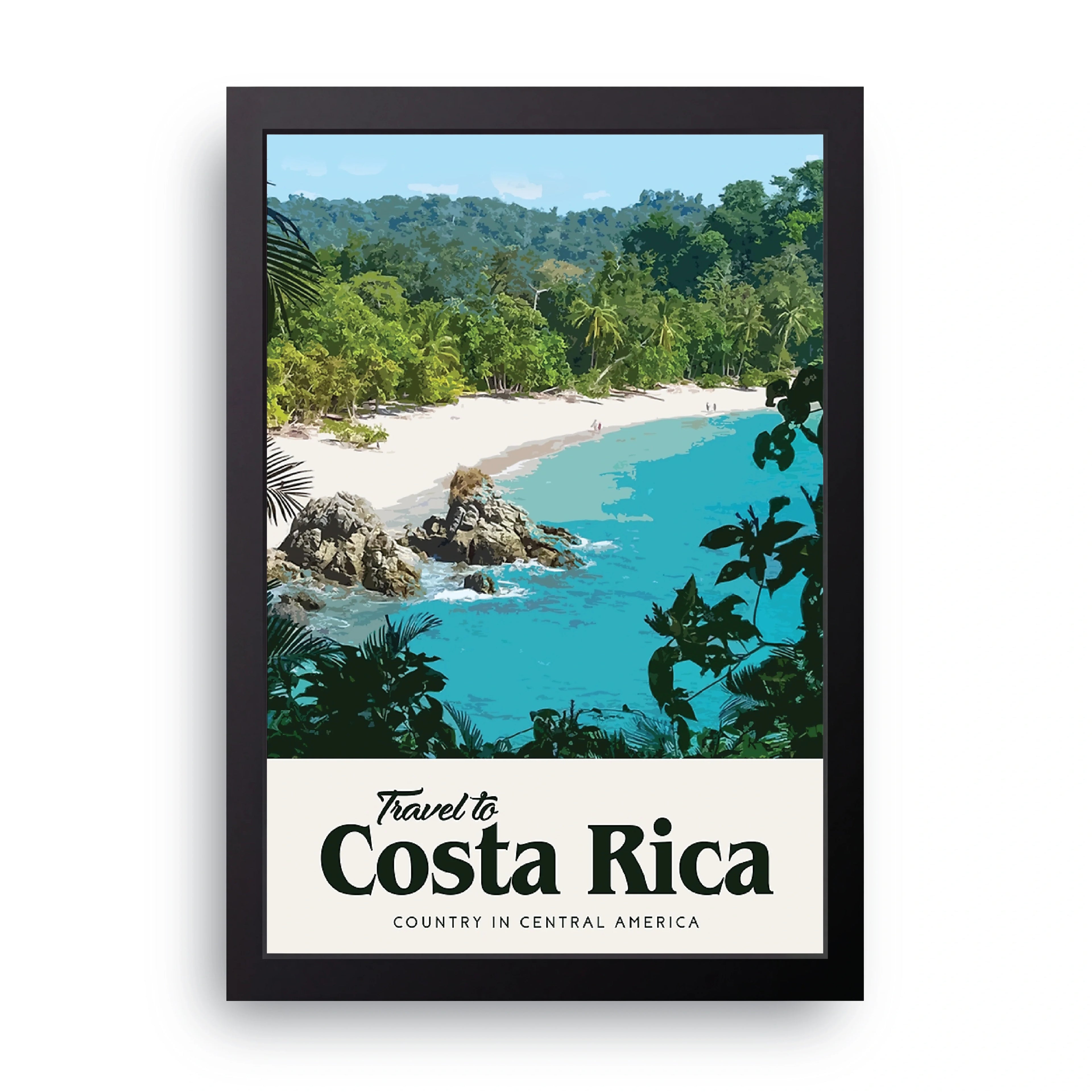 Costa Rica framed wall art print — HIBR