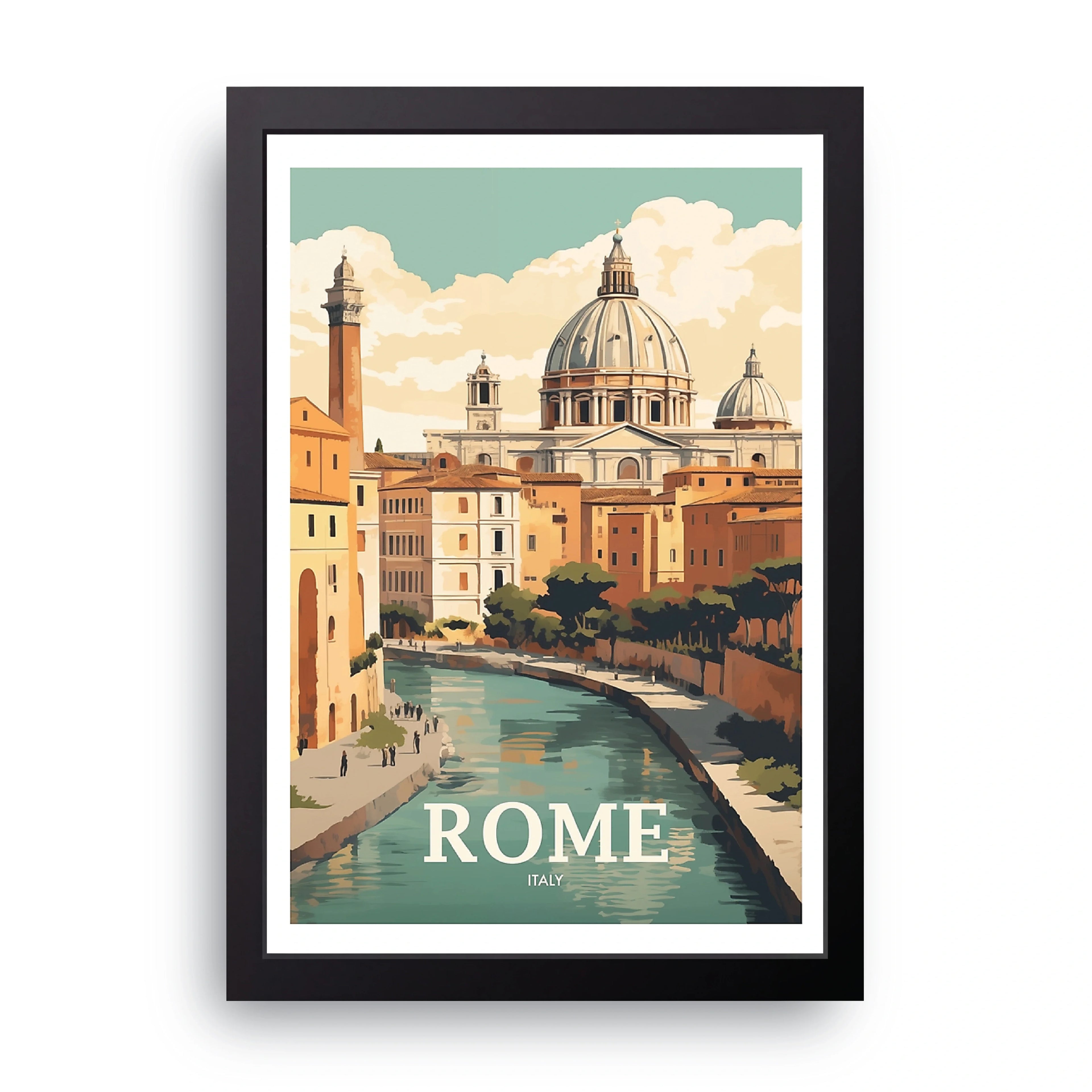 Rome framed wall art print — HIBR