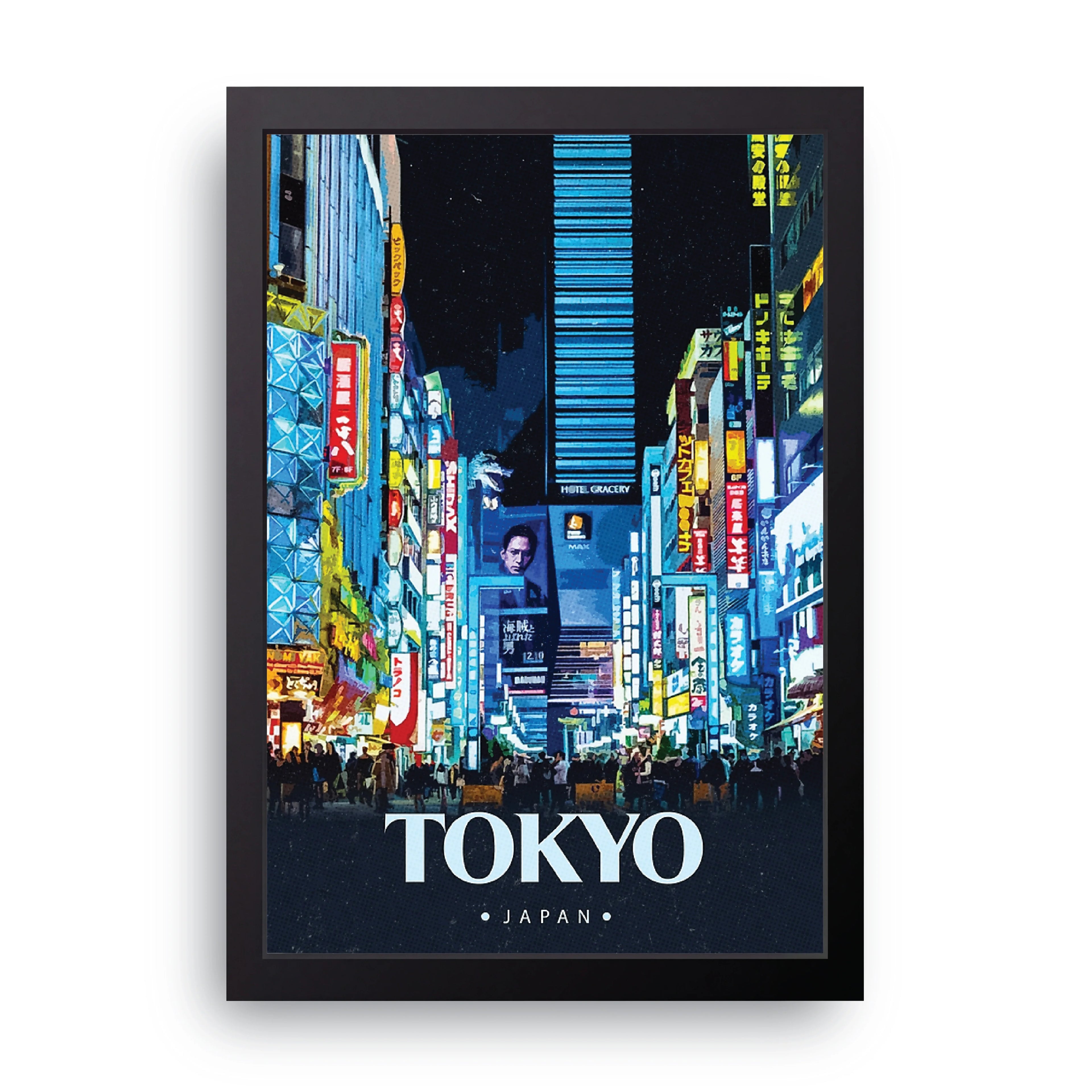 Tokyo framed wall art print — HIBR