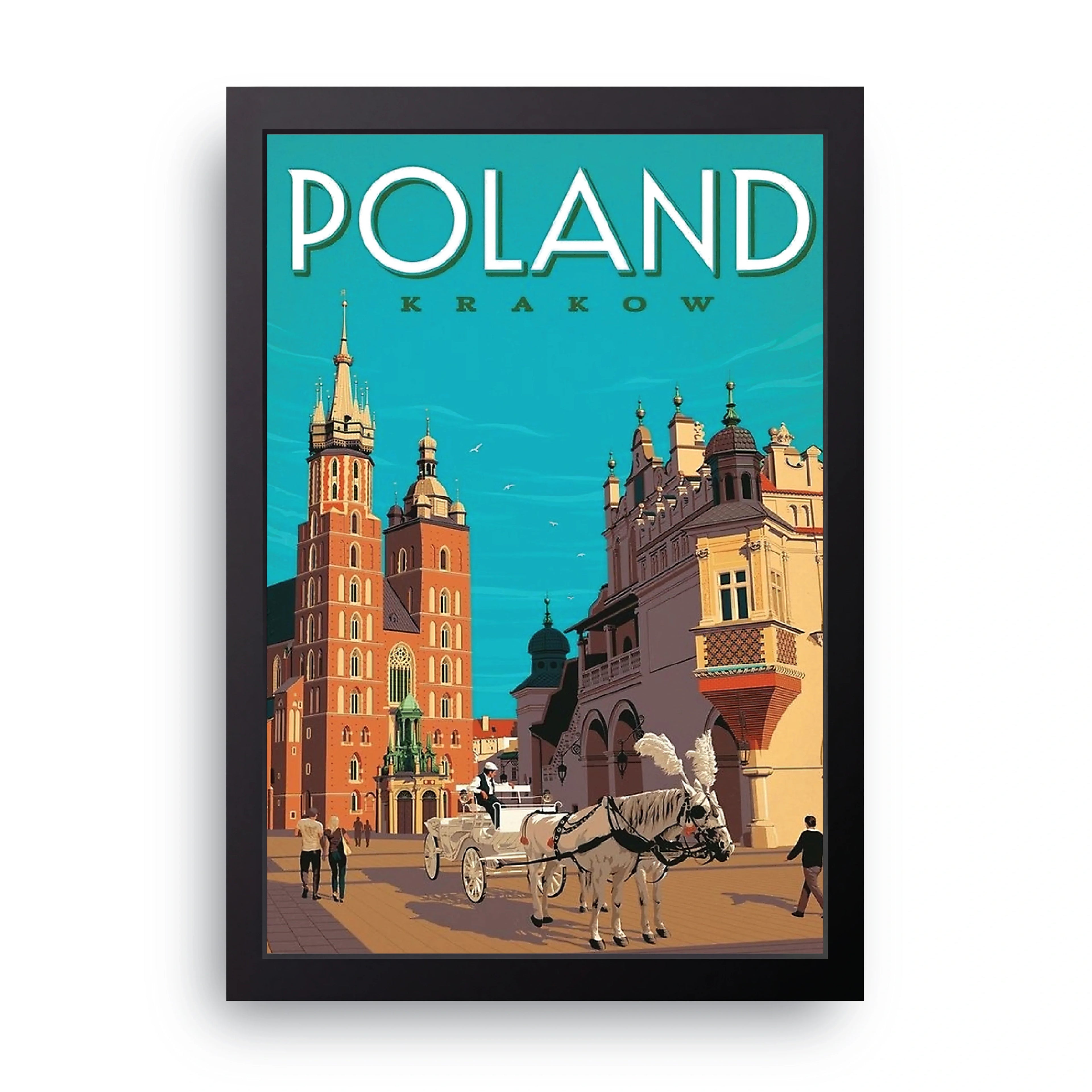 Krakow framed wall art print — HIBR