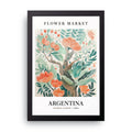 Argentina Flower Market framed wall art print — HIBR