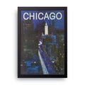Chicago framed wall art print — HIBR
