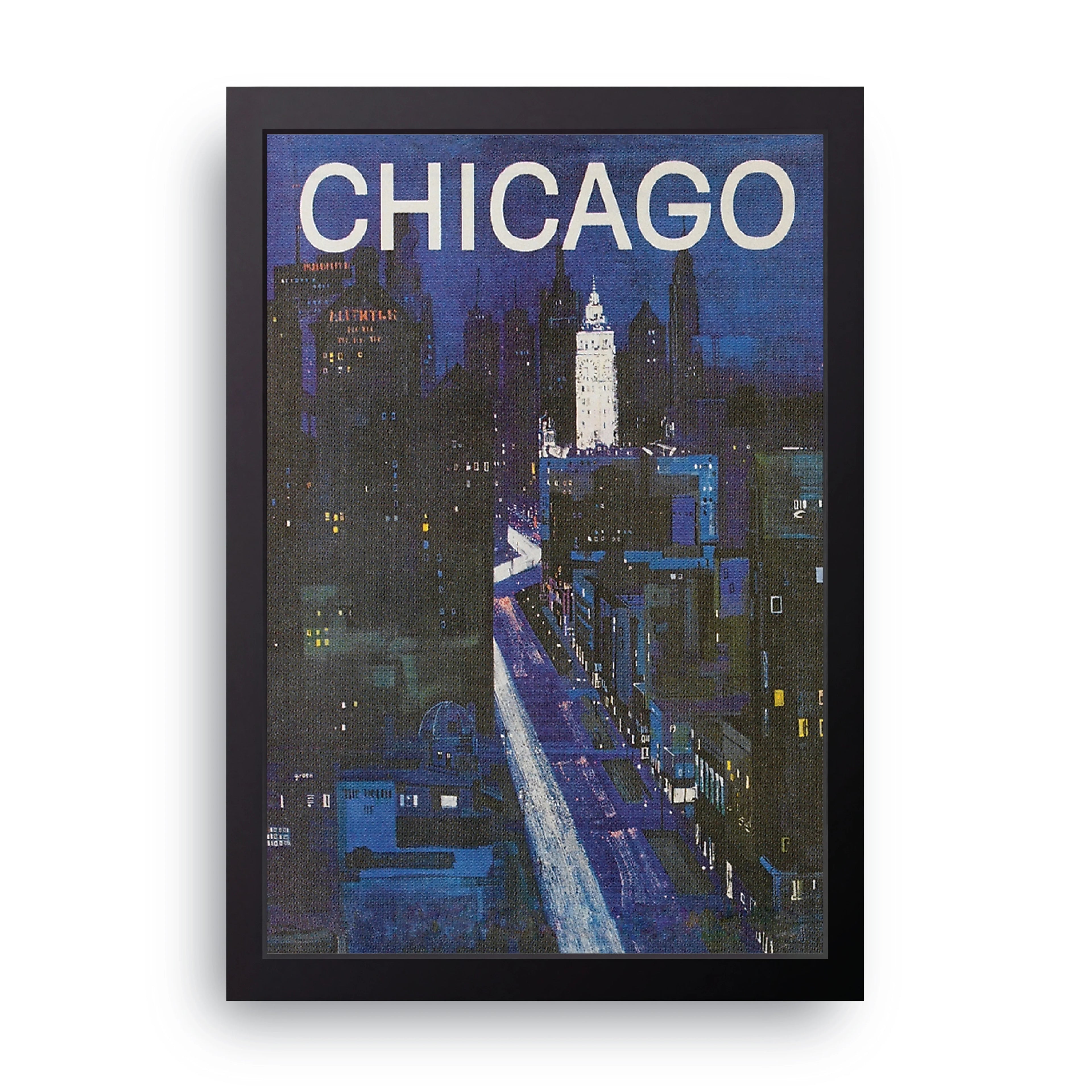 Chicago framed wall art print — HIBR