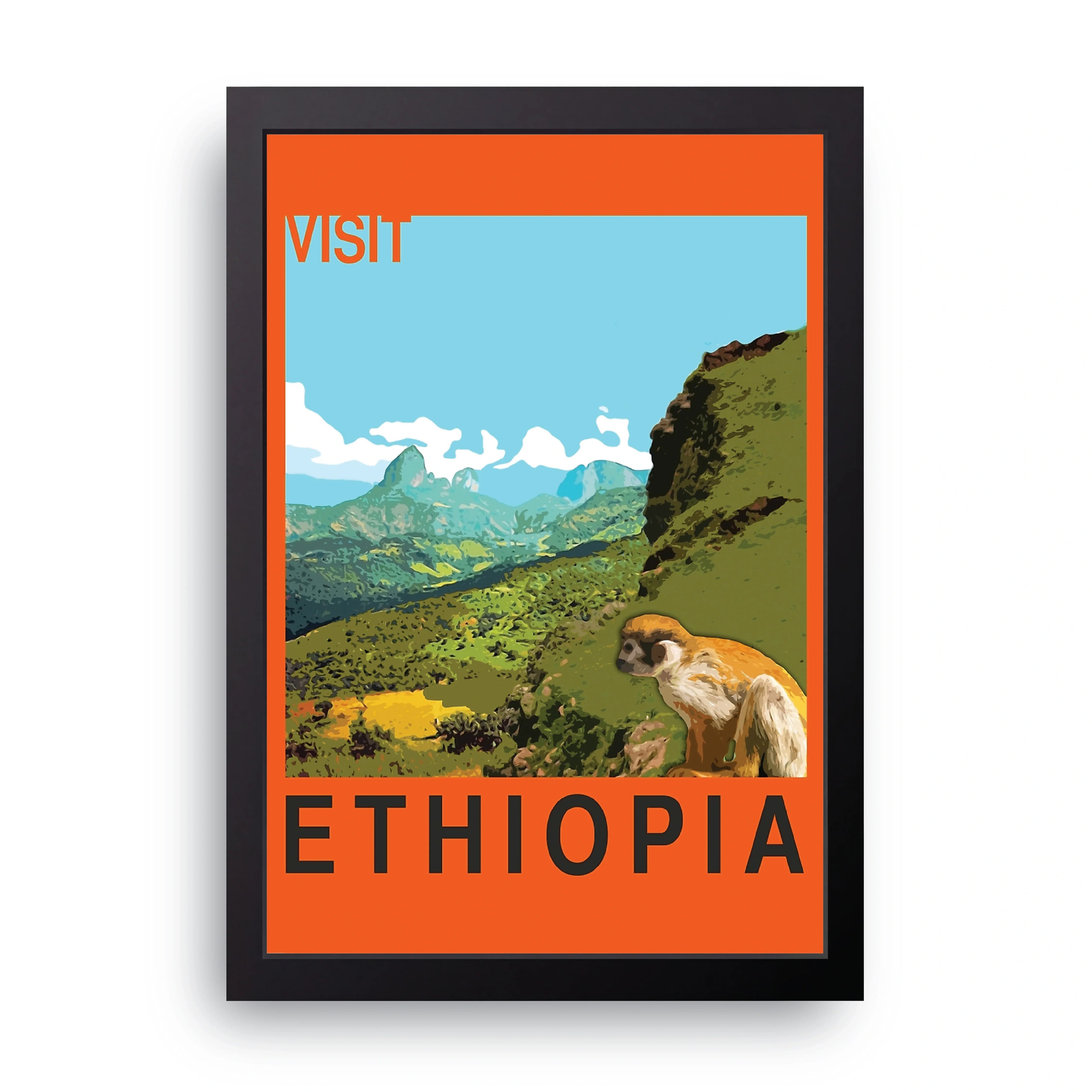 Ethiopia framed wall art print — HIBR