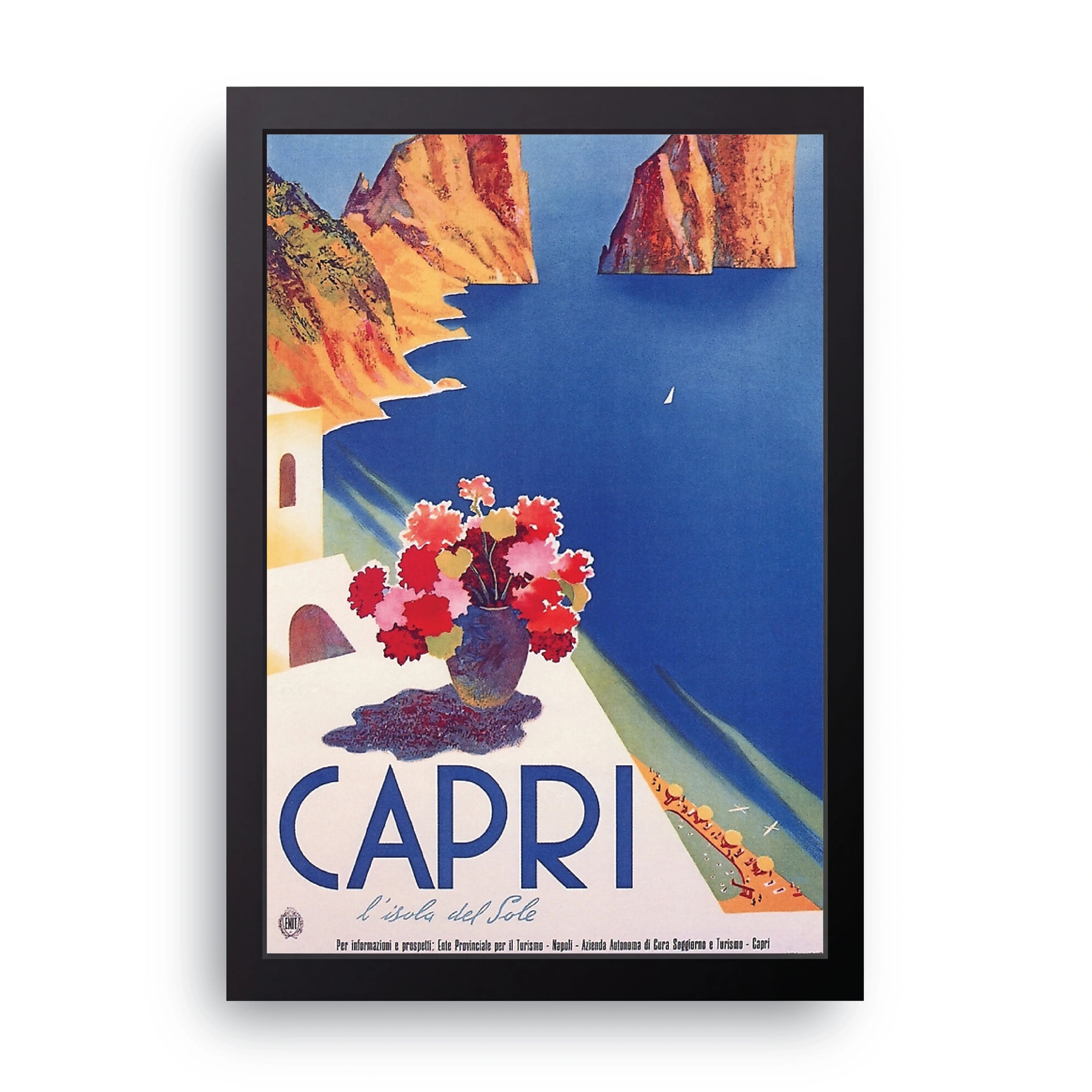 Capri framed wall art print — HIBR