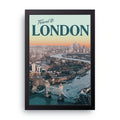 London framed wall art print — HIBR