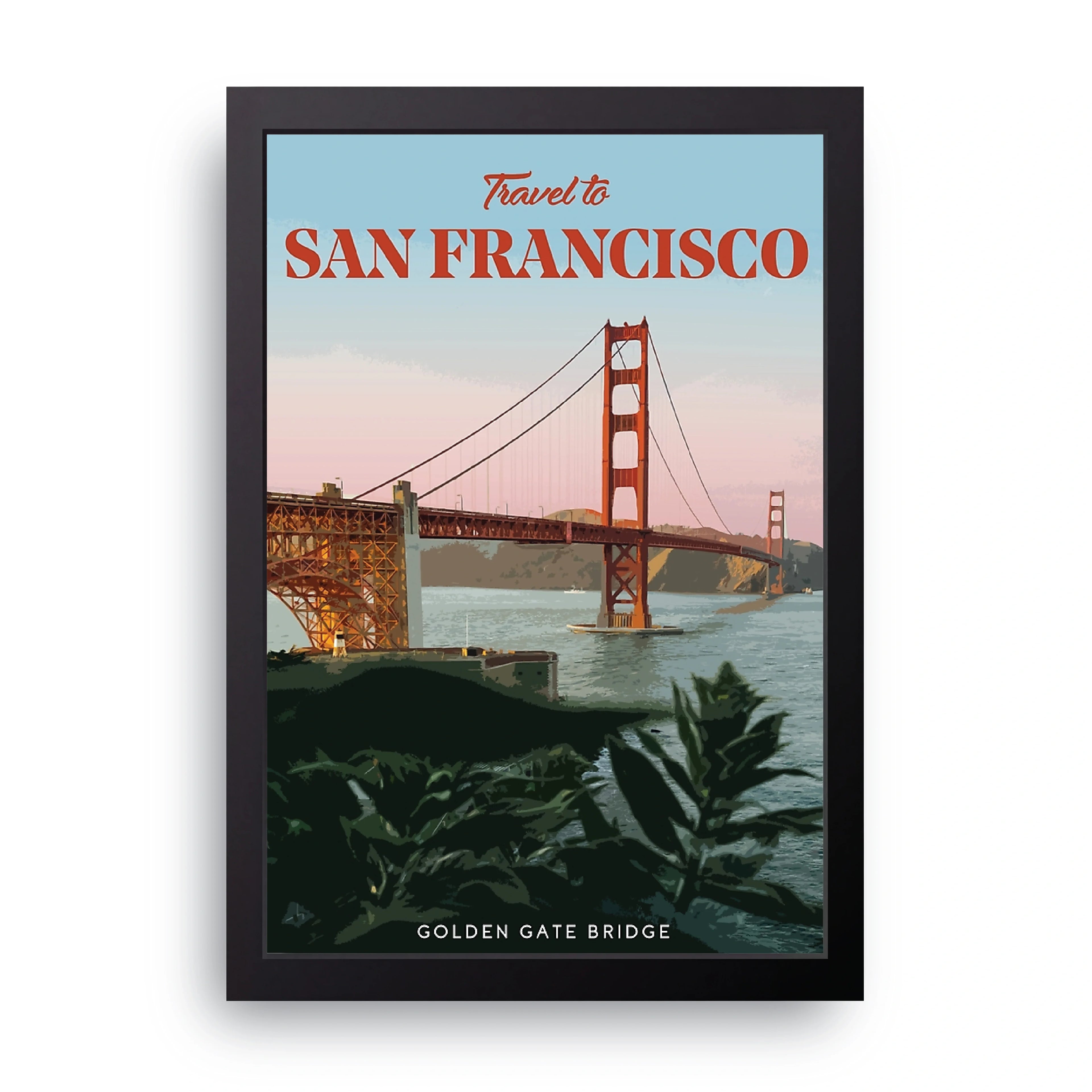San Francisco framed wall art print — HIBR