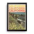 California framed wall art print — HIBR
