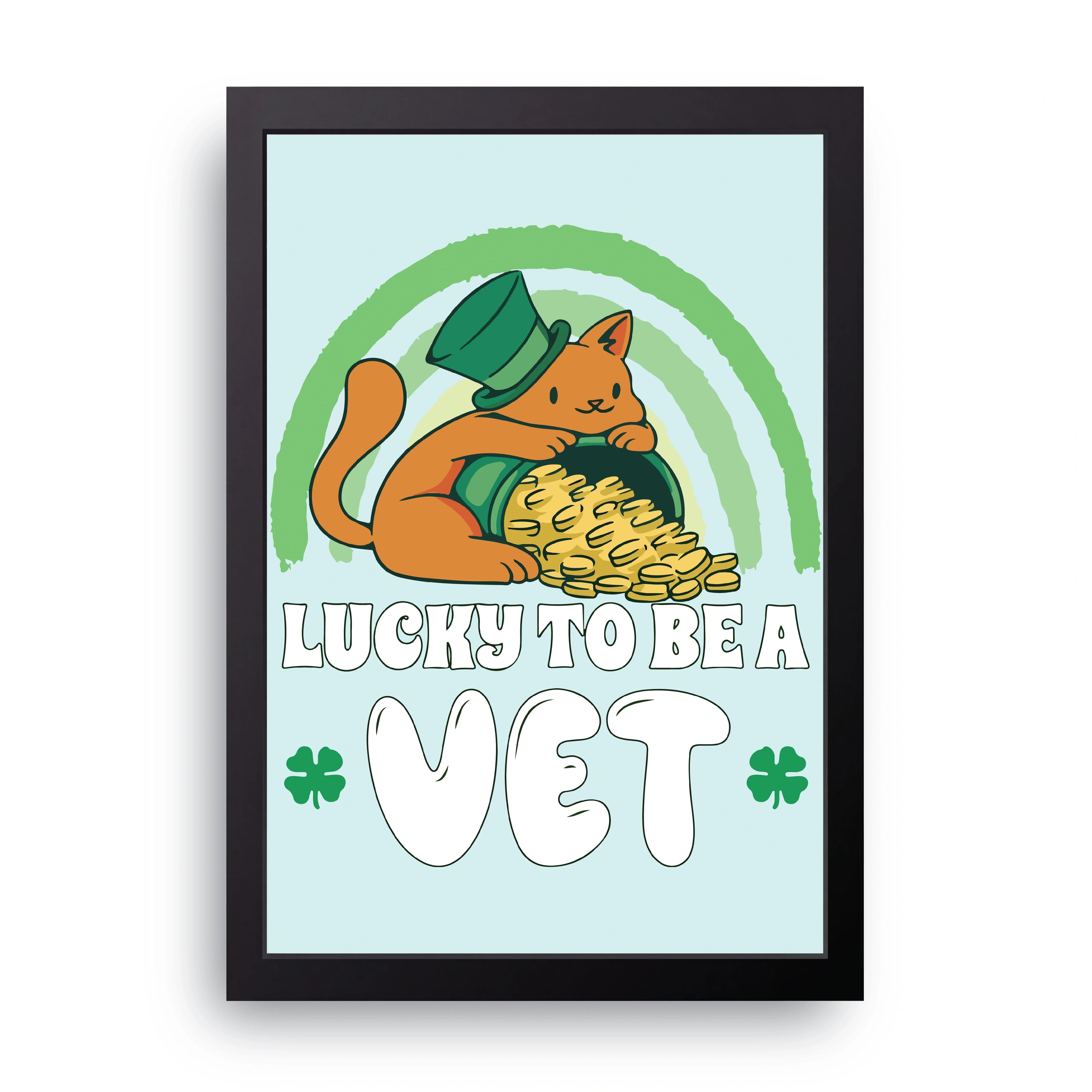 Lucky Vet framed wall art print — HIBR