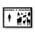 Human Vs Vet framed wall art print — HIBR