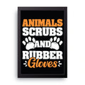 Scrubs And Gloves framed wall art print — HIBR