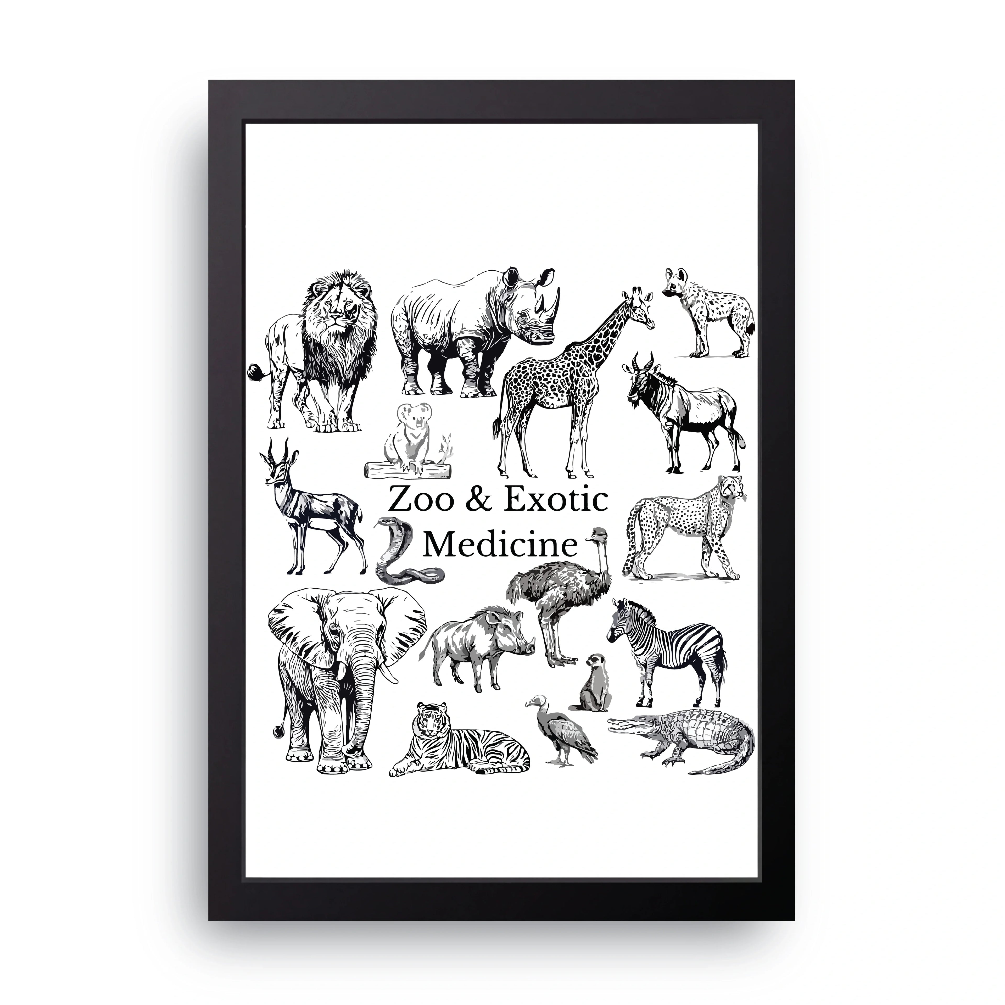 Zoo Medicine framed wall art print — HIBR
