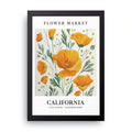 California Flower Market framed wall art print — HIBR