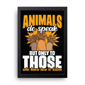 Animals Speak framed wall art print — HIBR