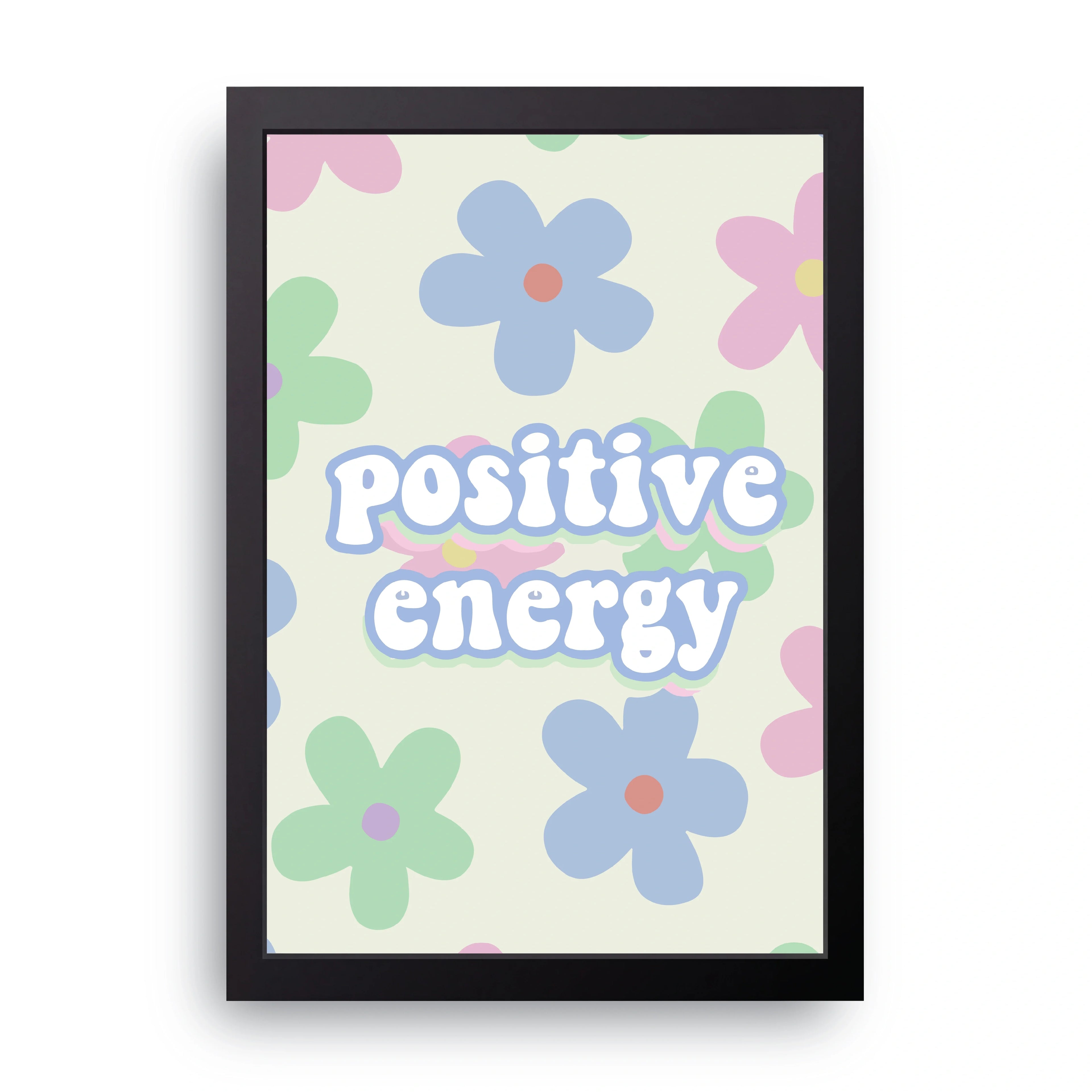 Positive Energy framed wall art print — HIBR