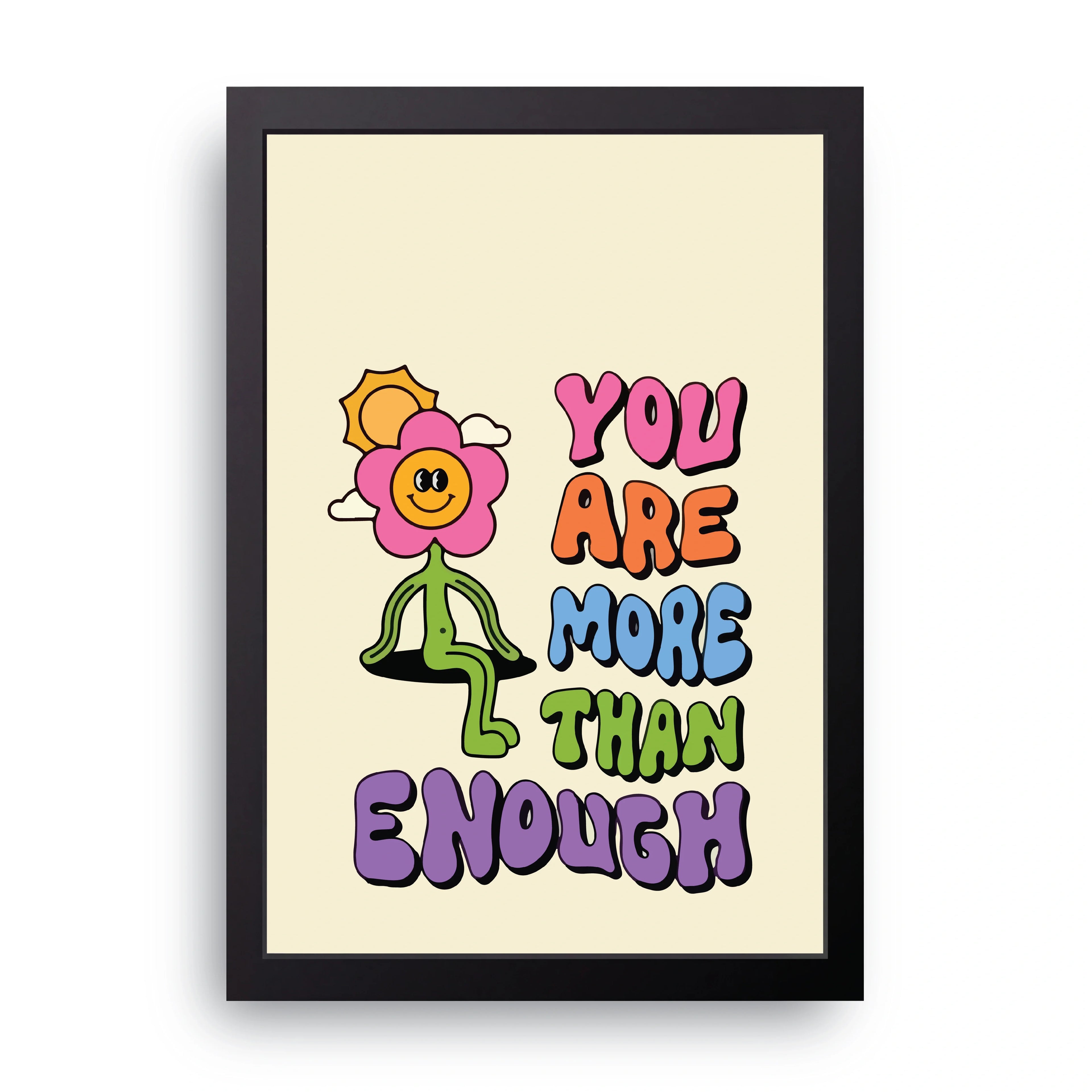 More Than Enough framed wall art print — HIBR