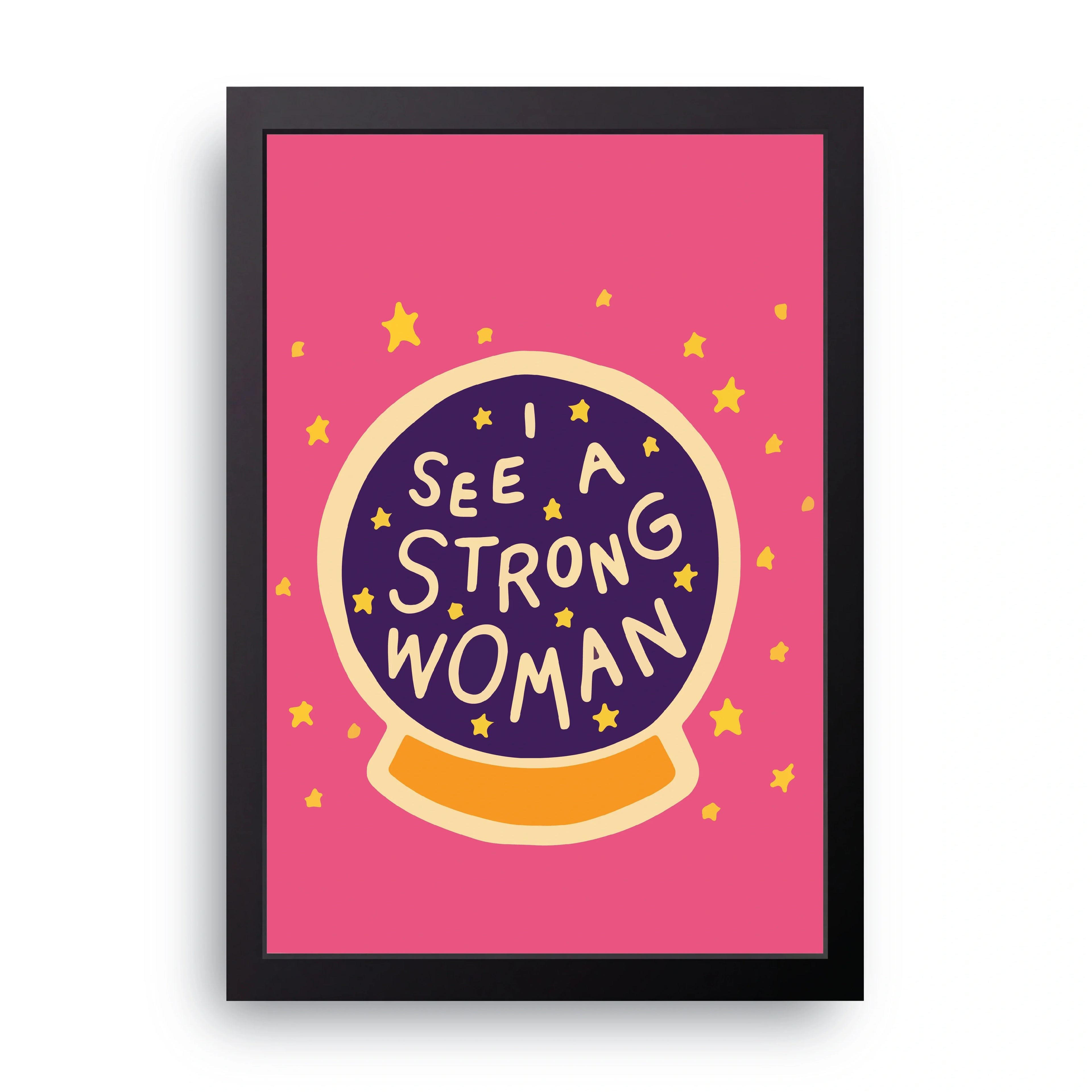 Strong Woman framed wall art print — HIBR