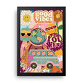 Good Vibes Collage framed wall art print — HIBR