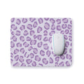 Purple Tiger Print Mouse Pad