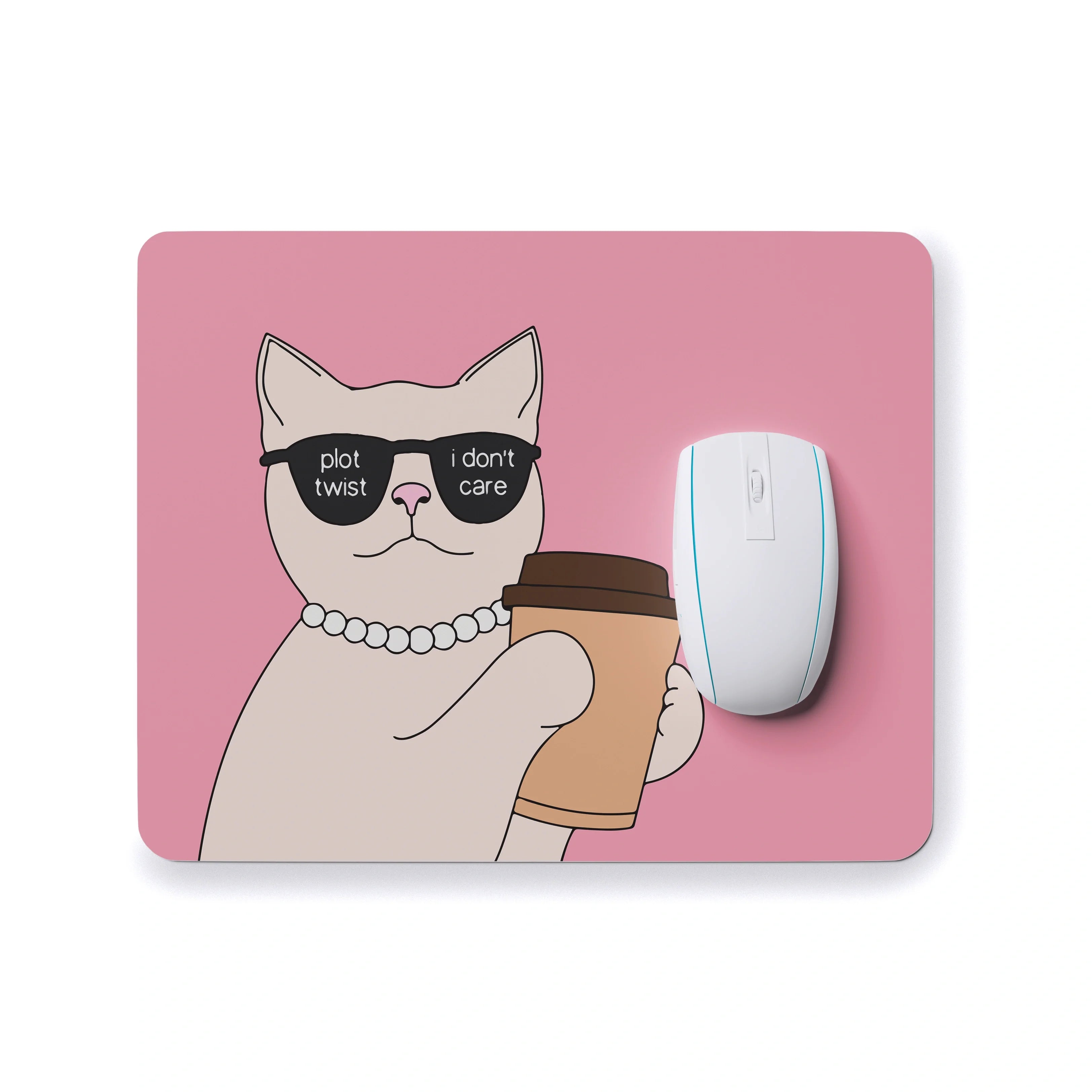 I Don't Care Mouse Pad